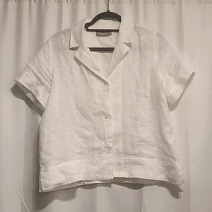Everlane Linen Short Sleeve Notch Shirt (8)